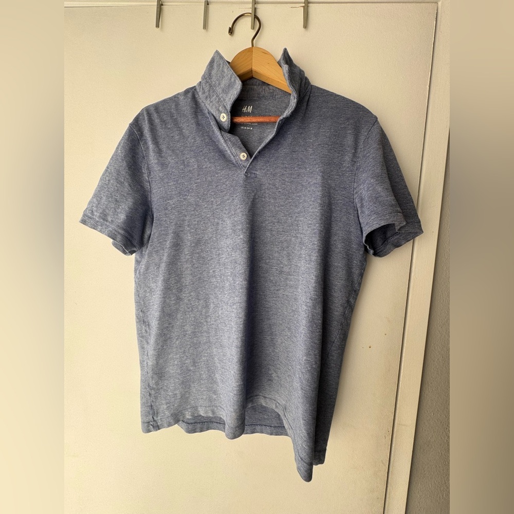 H&M Blue/Purple Men's Polo Shirt